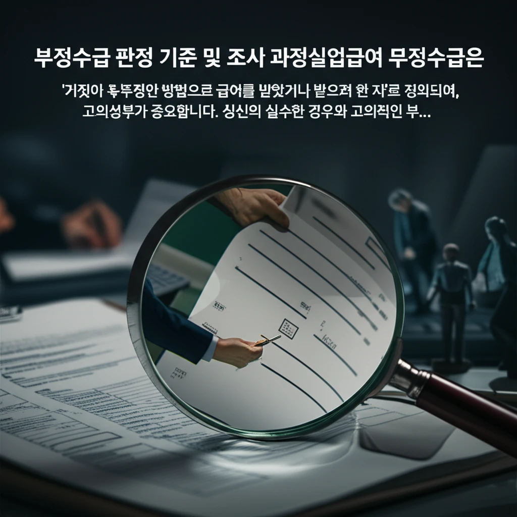 실업급여 부정수급 조사 과정