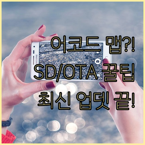 혼다 어코드 순정 내비게이션 맵 업데이트 SD OTA 방법 총정리